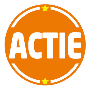 STICKERS 'ACTIE' 28mm 500st/rol